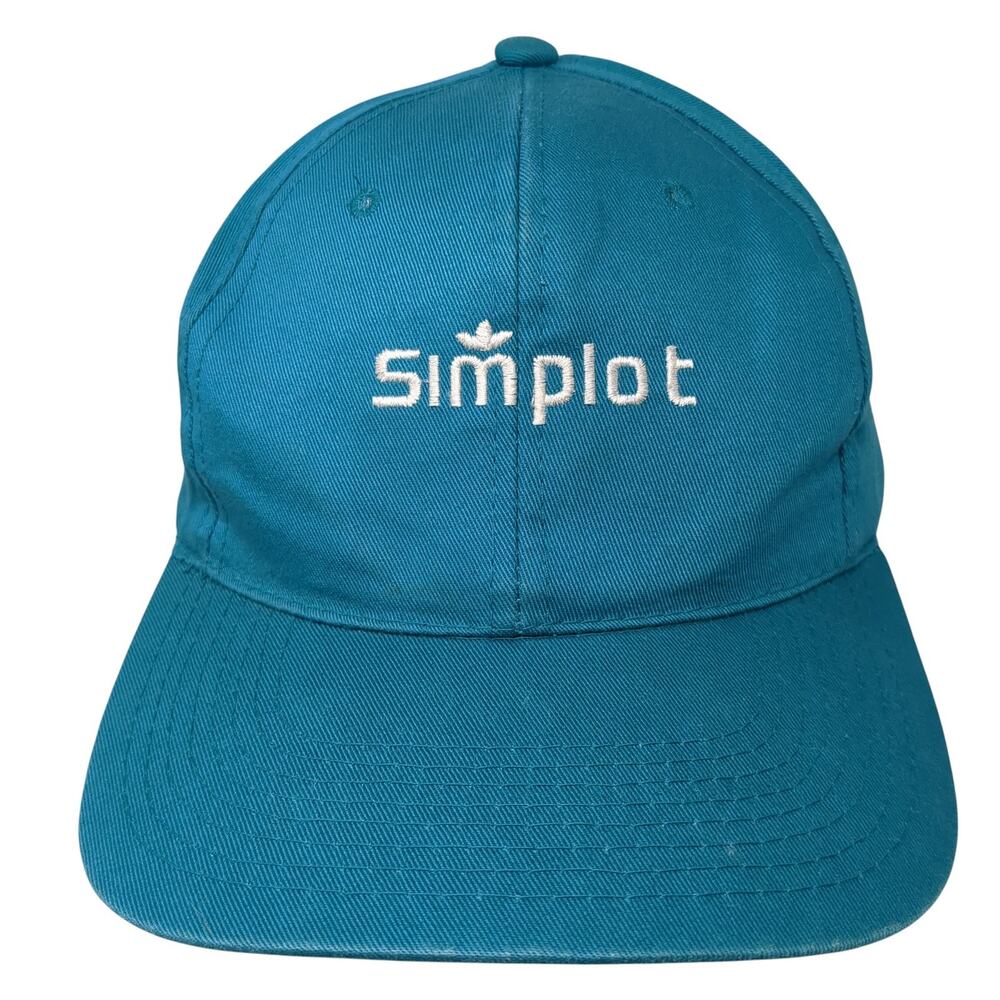Simplot Snapback Hat Blue One Size Embroidered Ve… - image 1